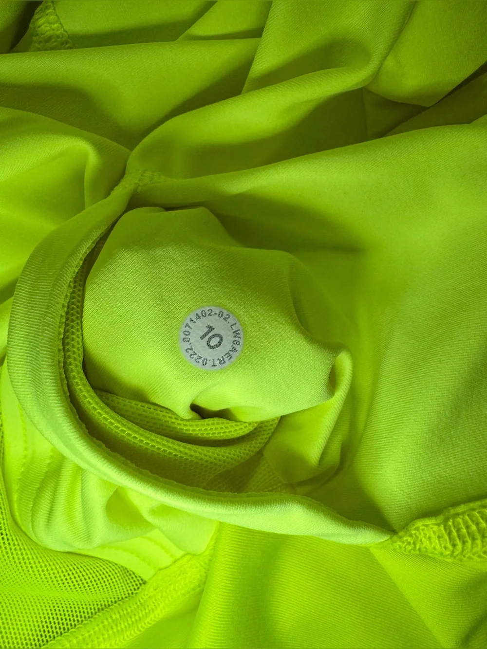 Lululemon Court Rival Perforated High-Rise Skirt *Long Highlight Yellow Size 10
